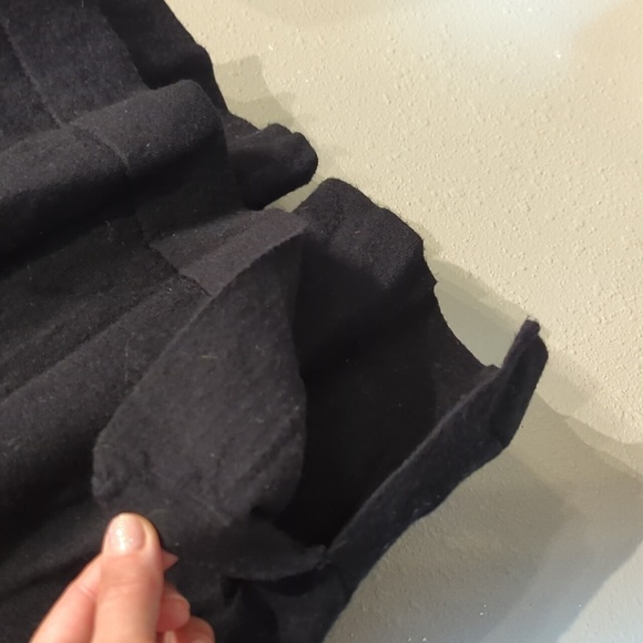 J.Jill Merino 100% Wool Sweater Top Black Longline - Picture 4 of 10